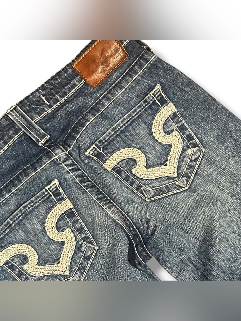 Vintage Big Star Remy Bootcut Jeans Womens 27 Medium Wash Ultra Low Rise Y2K